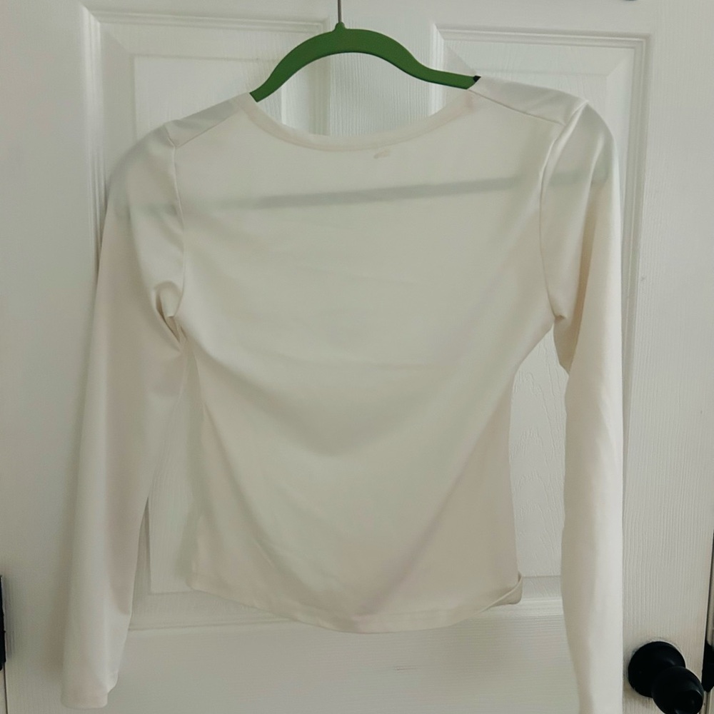 Amazon Cream Long Sleeve Blouse